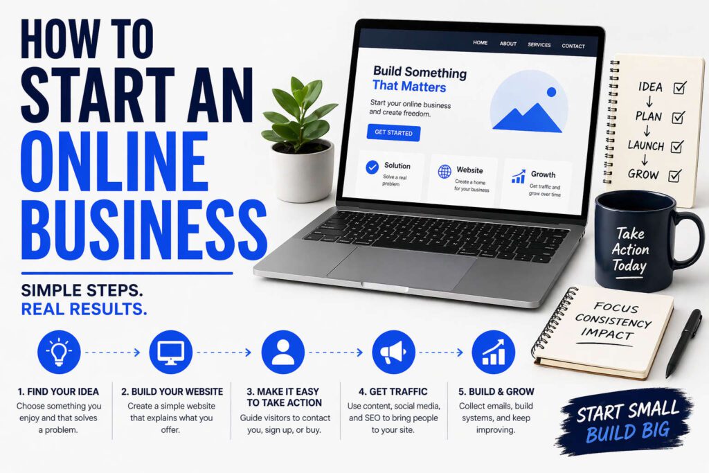 How to start an online business