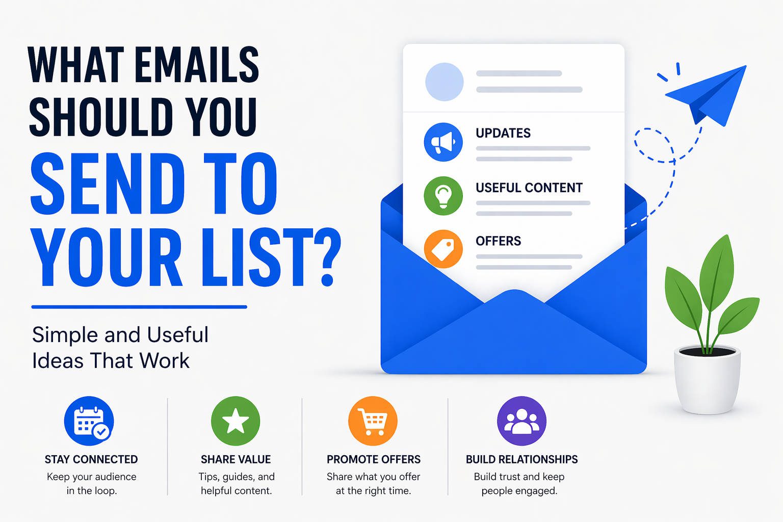 What emails should you send to your list?